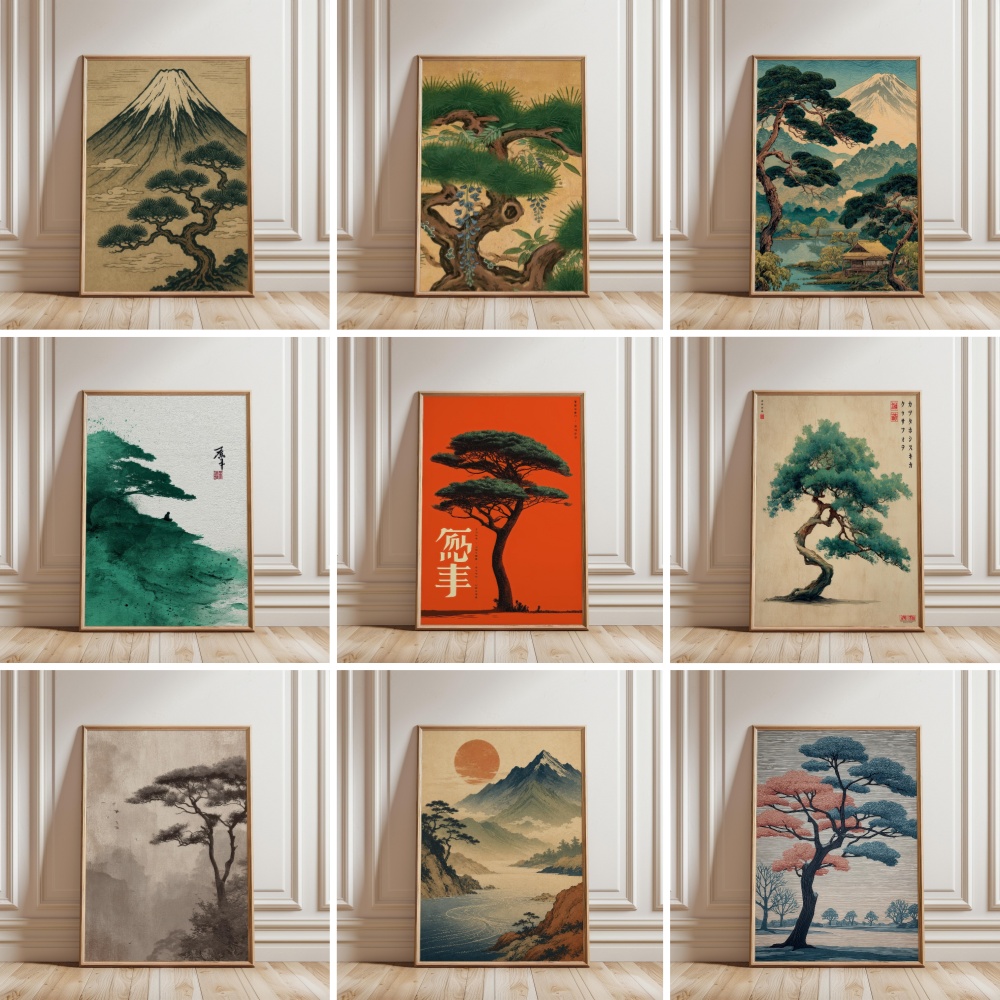 Japanese Zen Lifestyle - Mount Fuji Japanische Landschaft Poster im