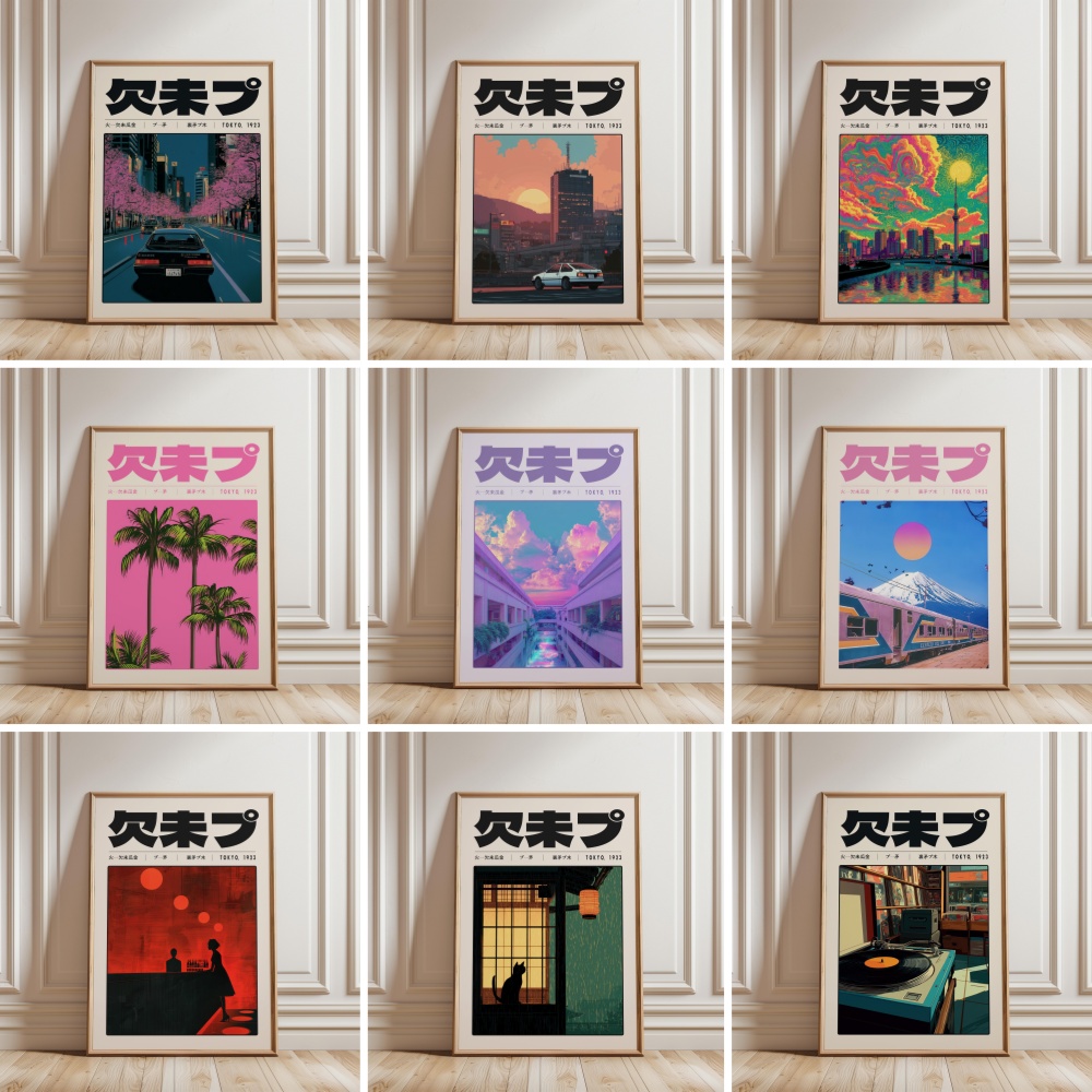 Japanese Lifestyle Culture - Y2K Indie-Kultur Japan-Muster Japanischer Stil Tokyo