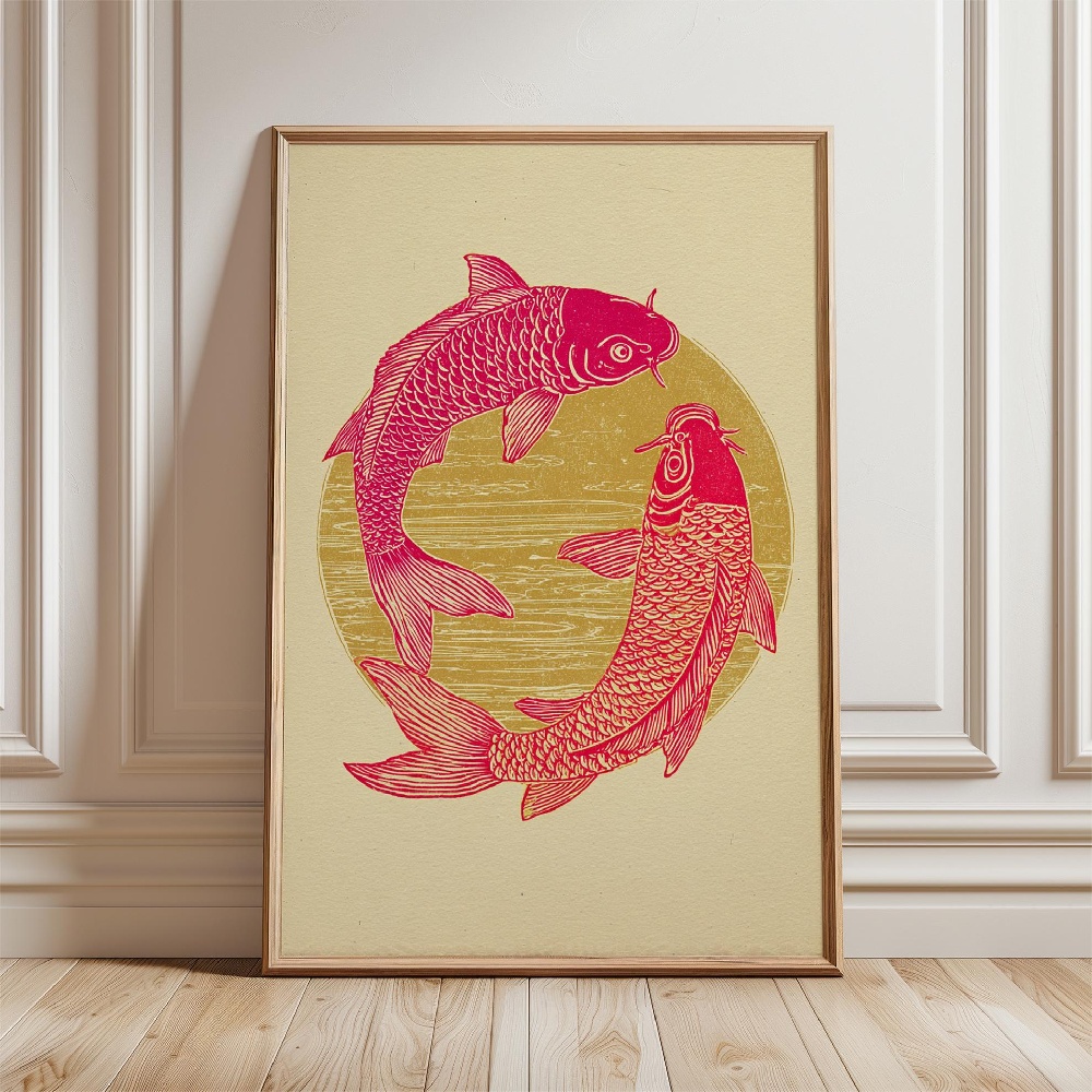 Goldfisch-Poster Japanische Ko – Japanese Zen Lifestyle Bewertung und Preis