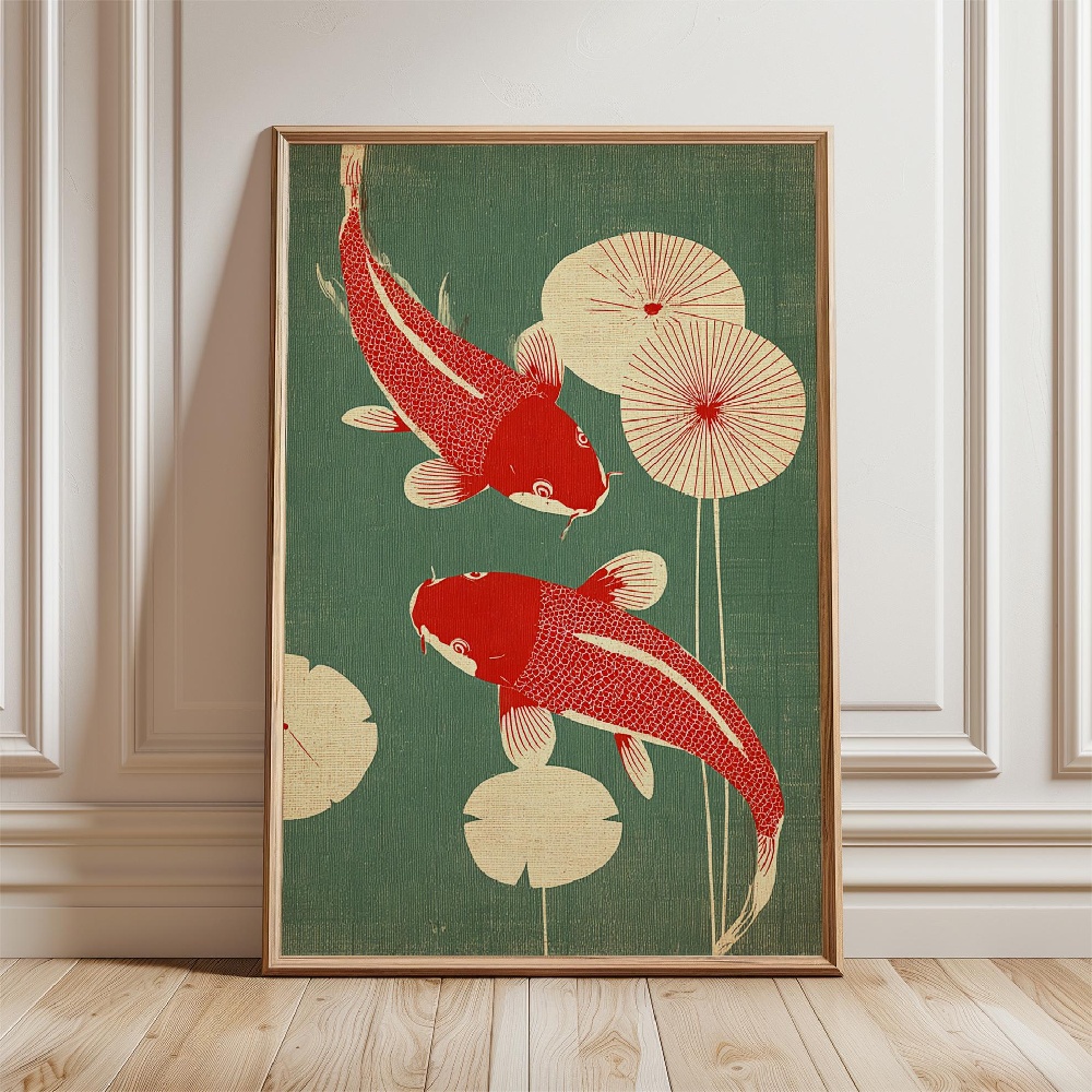 Goldfisch-Poster Japanische Ko – Japanese Zen Lifestyle Bewertung und Preis
