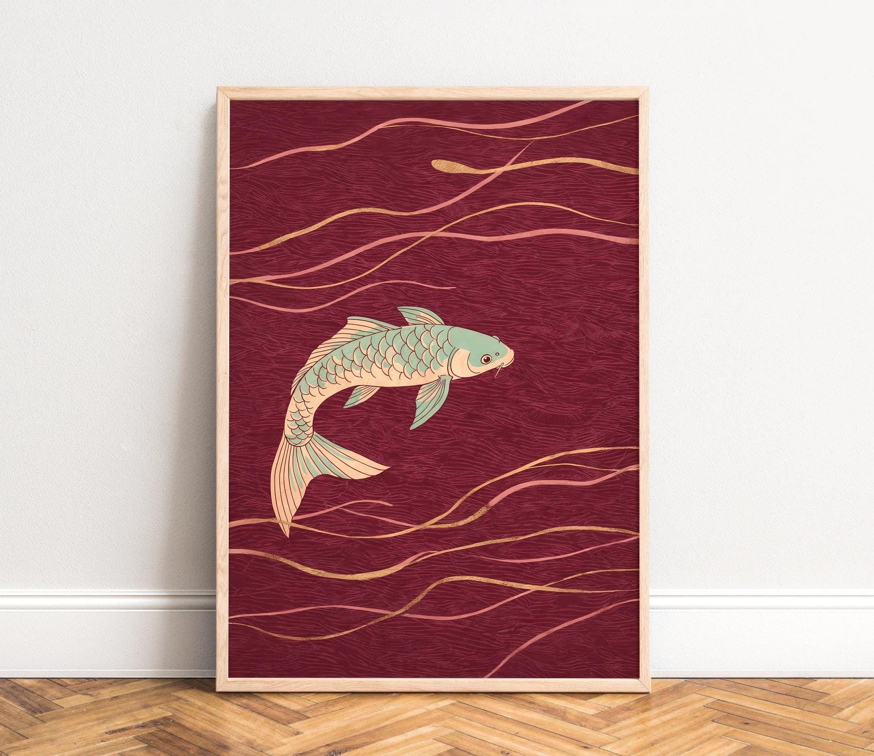 Koi-Fisch Japanische Linienkun – Japanese Zen Lifestyle Bewertung und Preis