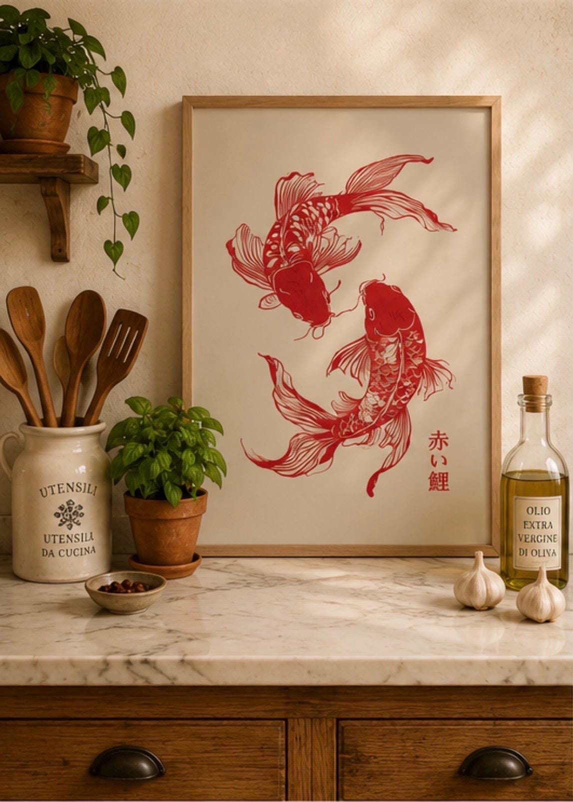 Koi-Fisch Japanische Linienkun – Japanese Zen Lifestyle Bewertung und Preis