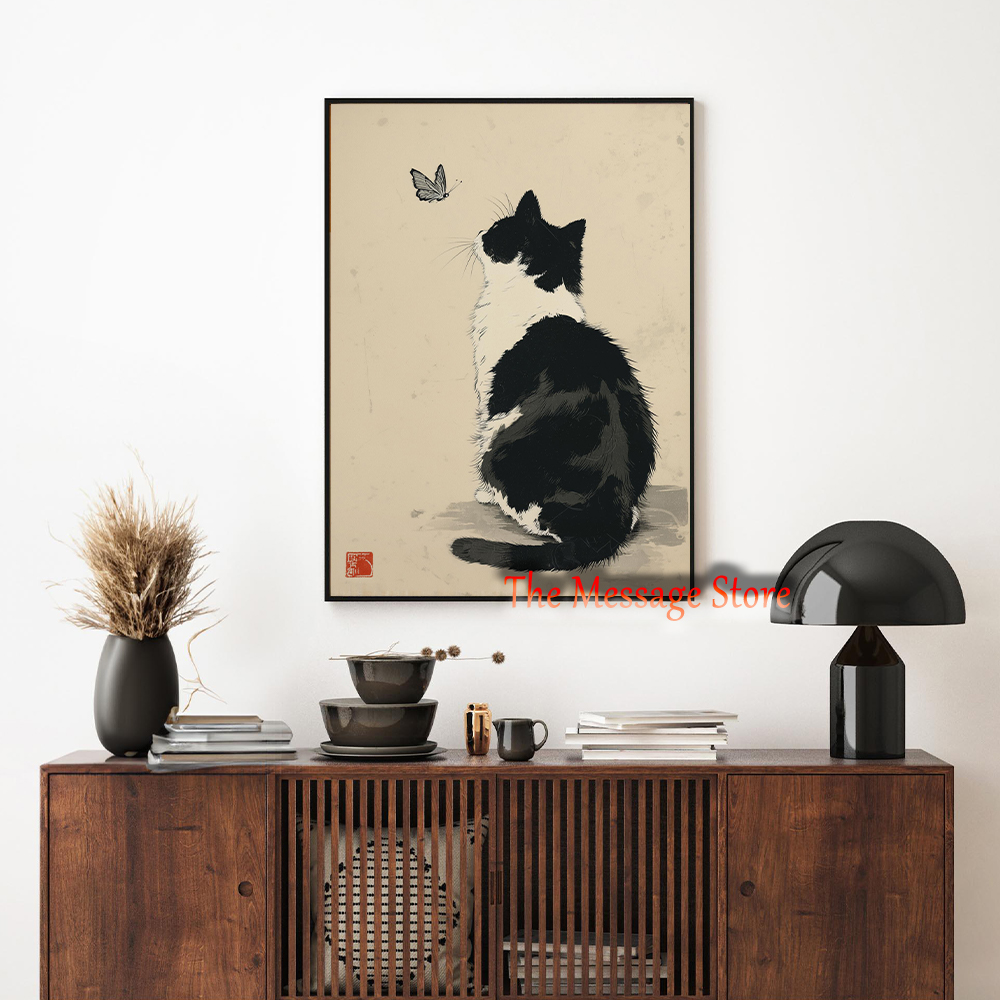 Schwarze Kuh-Katze Japanisches – Japanese Zen Lifestyle Bewertung und Preis