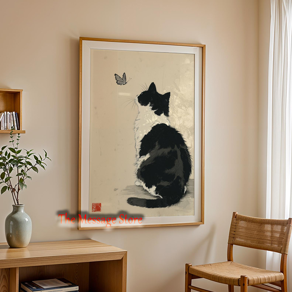 Schwarze Kuh-Katze Japanisches – Japanese Zen Lifestyle Bewertung und Preis